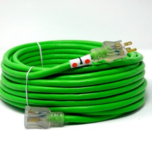 25' Green 12/3 SJEOW-UL OSHA Power Extension Cord