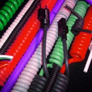 Retractable Coil Cord for Electronics, Communication Systems, and Industrial Equipment